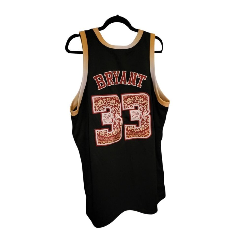 Kobe Bryant Lower Merion Headgear Classics Black Red Basketball Jersey Size XXXL - Picture 3 of 8